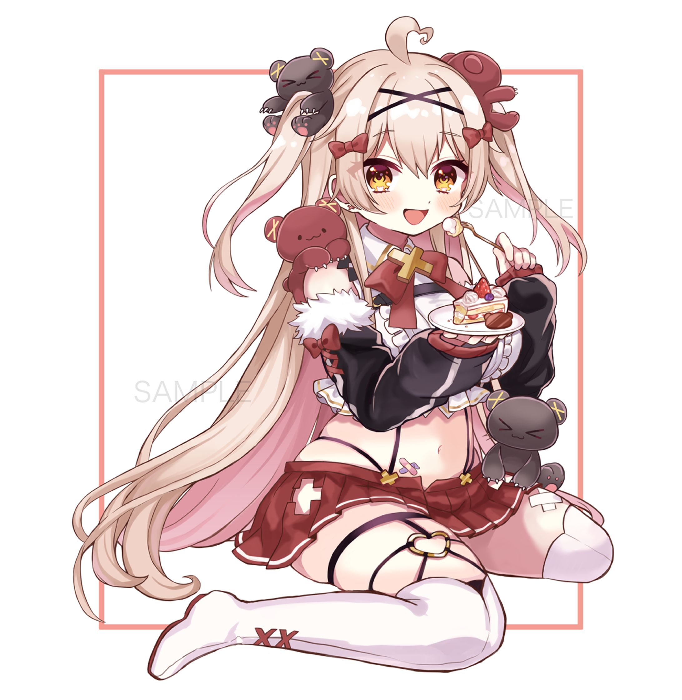 Vtuber べあもりゆるも様2020誕生日グッズイラスト①-1