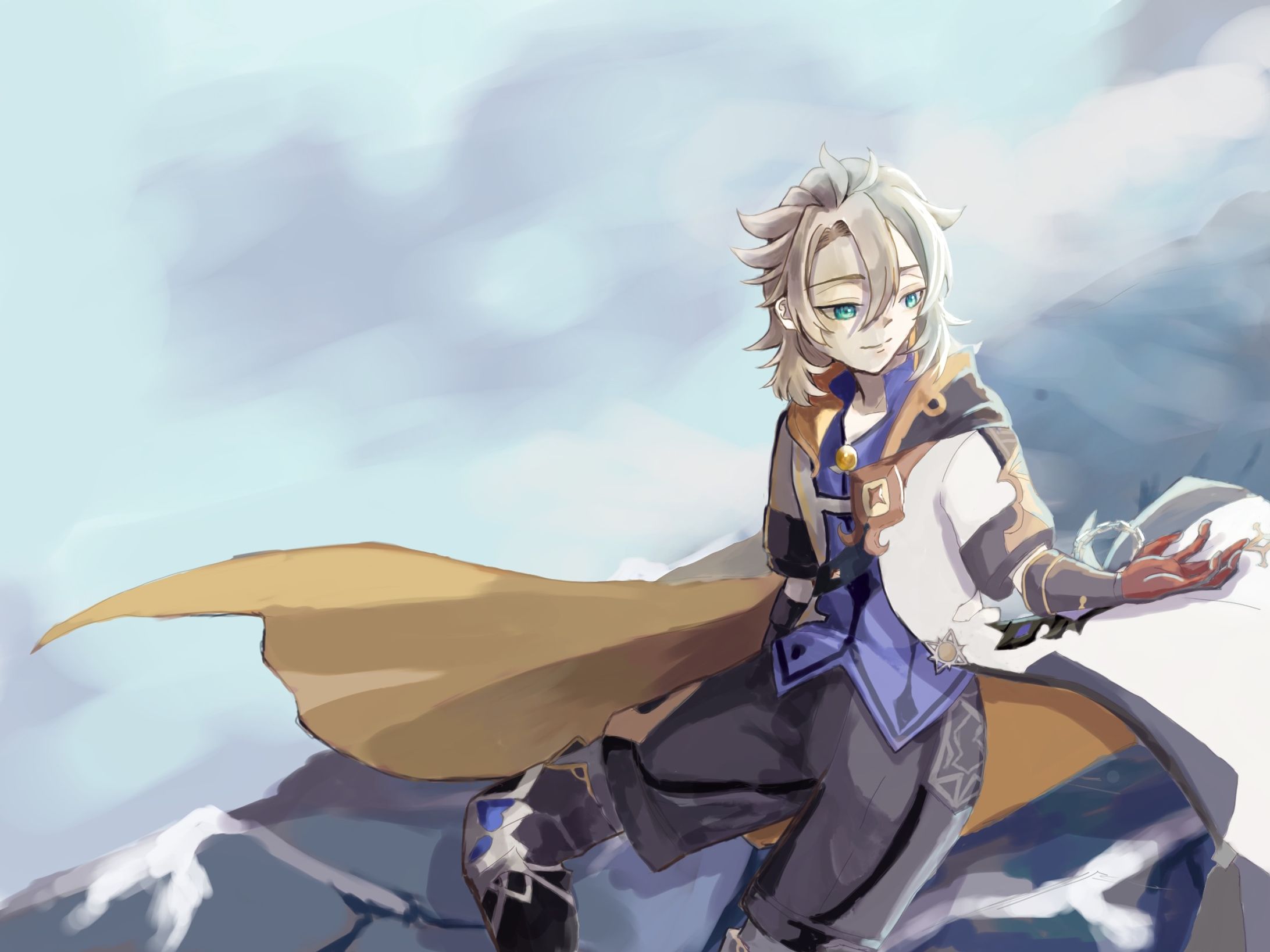 #100日チャレンジ　アルベド(原神)-1