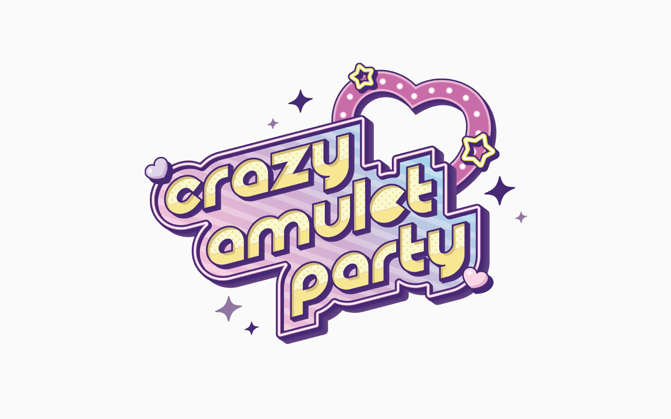 兎彷魂あみゅ様『crazy♡amulet party』ロゴ-1