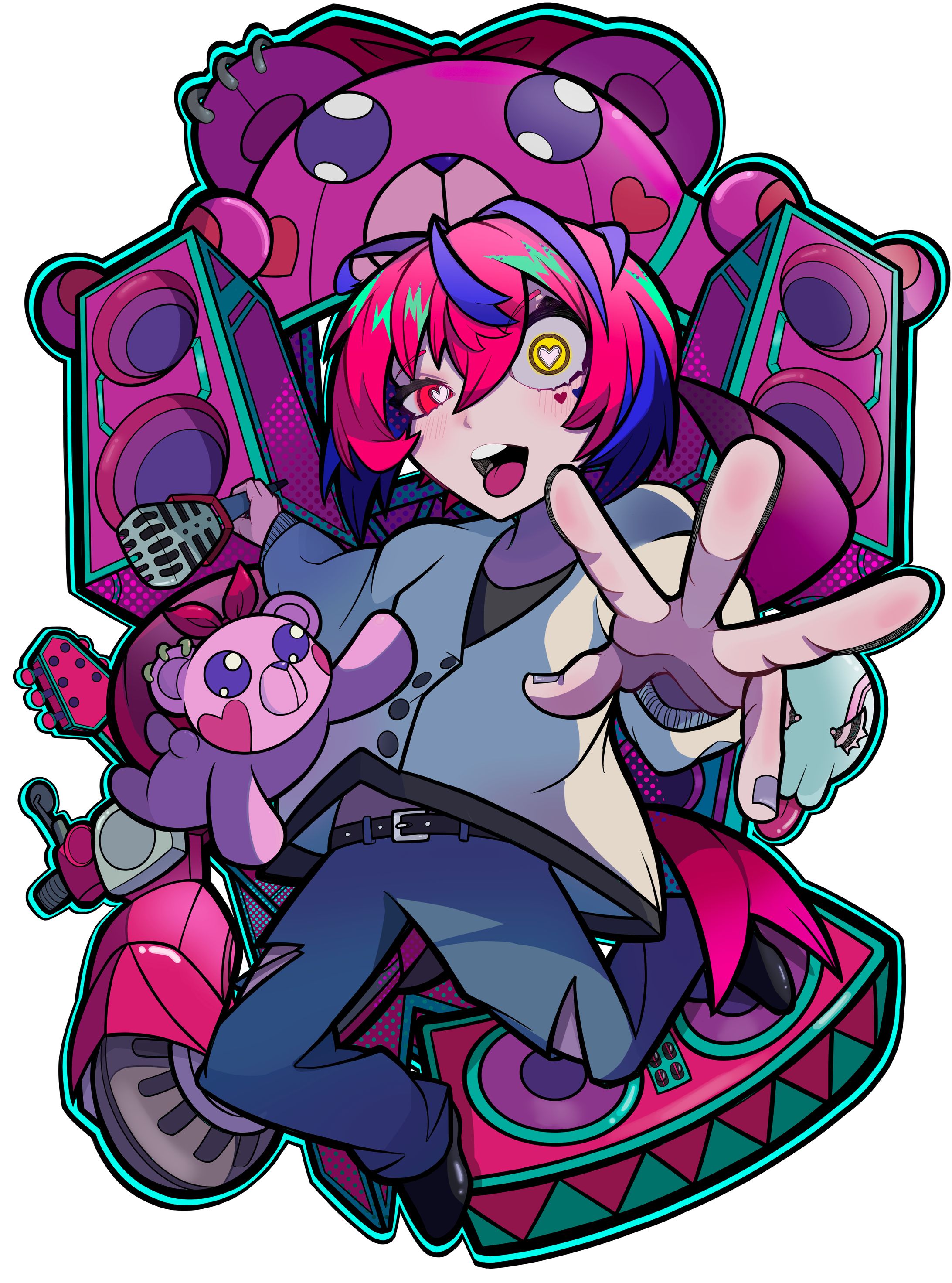 【お仕事 すいーつ様 ライブTシャツイラスト-1