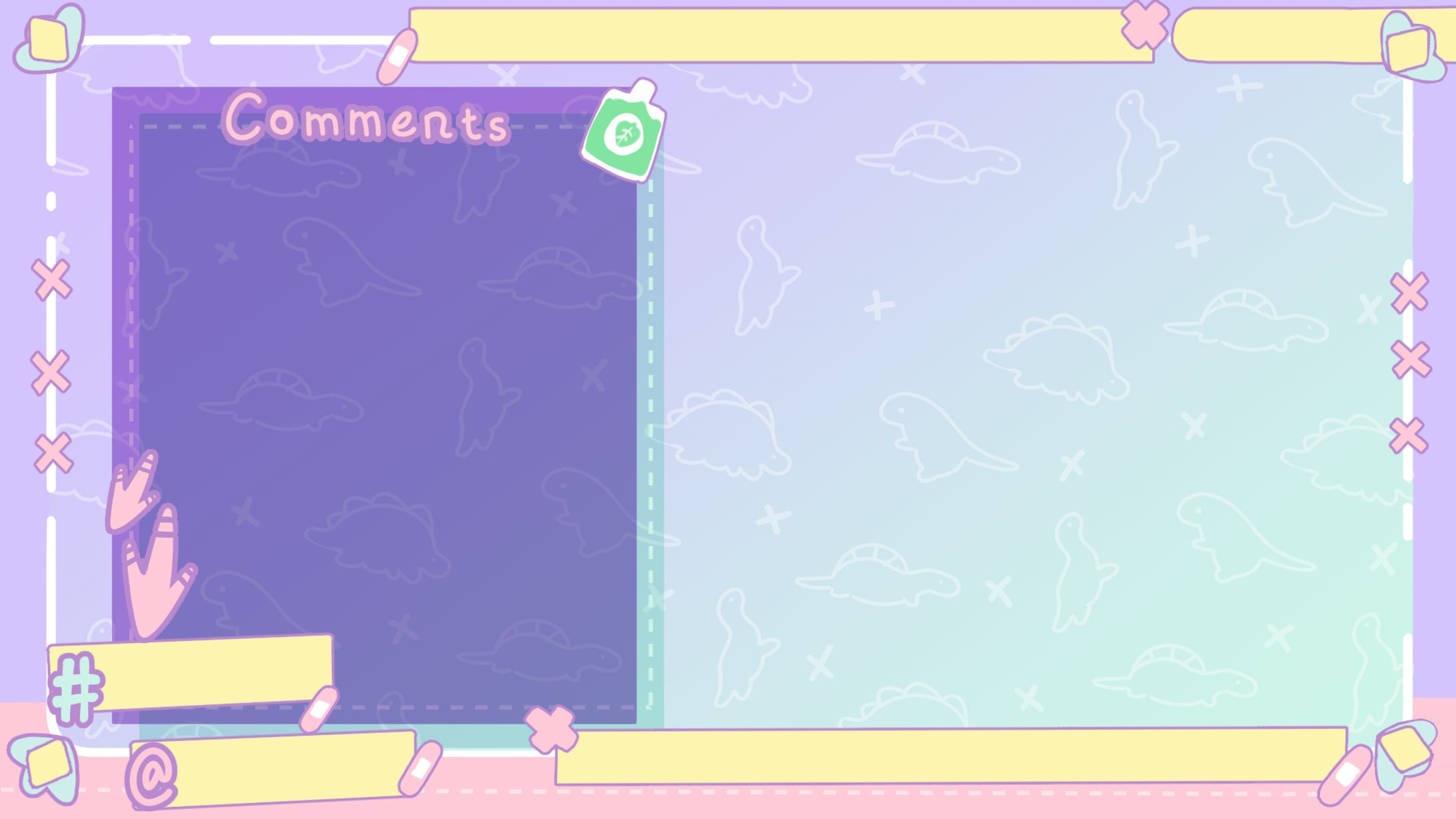 【Works】葉竜らぷる様配信オーバーレイ&ネームロゴ制作-1