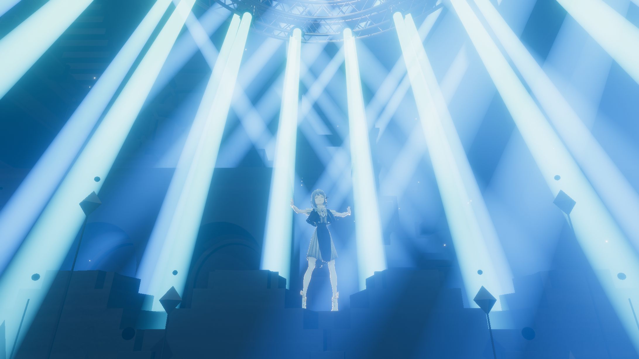 【CIEL】SINKA LIVE SERIES ANOTHER STORY #01 CIEL 1st VIRTUAL LIVE「空想劇-神椿市伍番街-」 一部空間・演出-1
