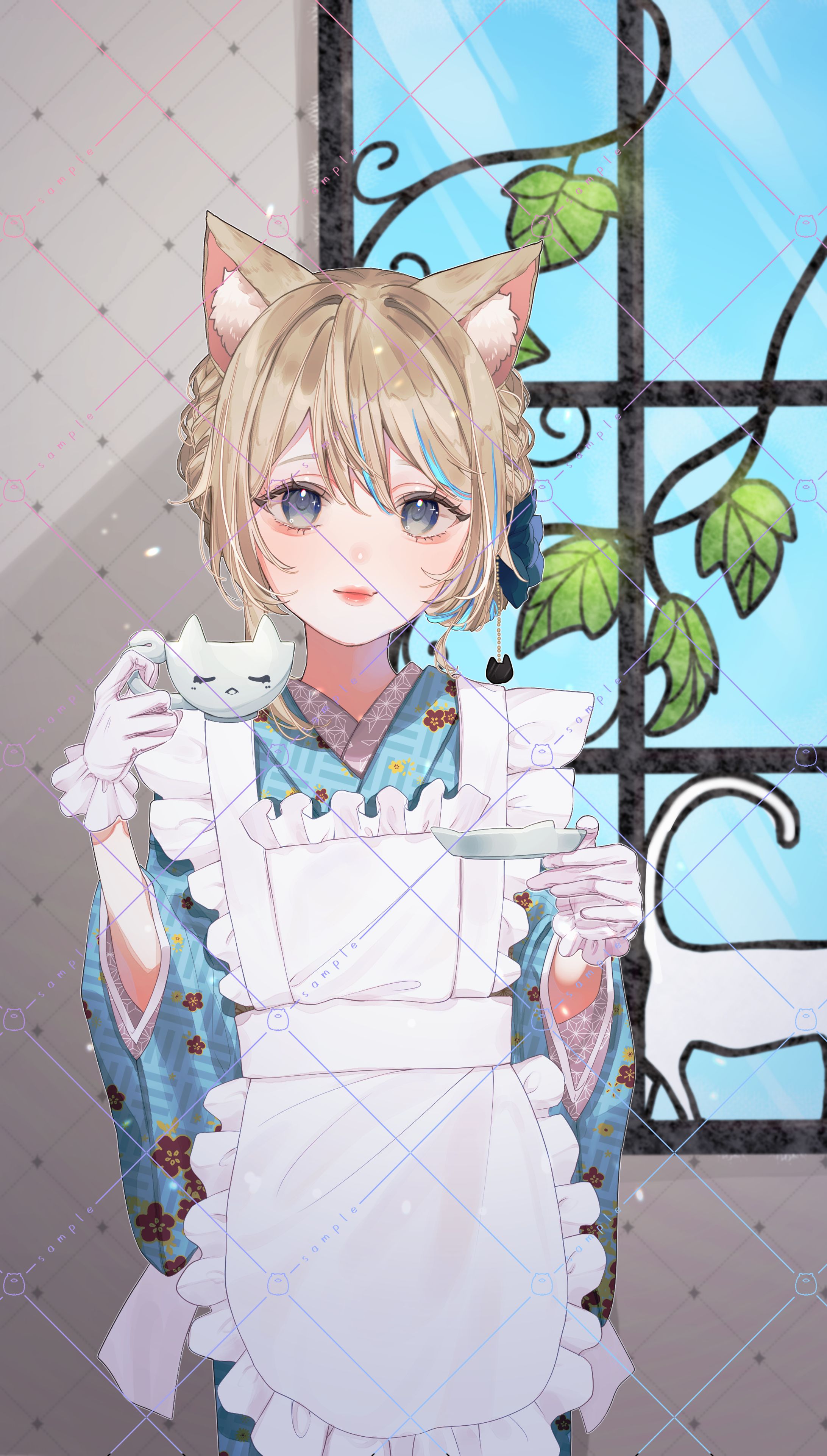 【グッズ用イラスト】猫ノ森ましろ様-1