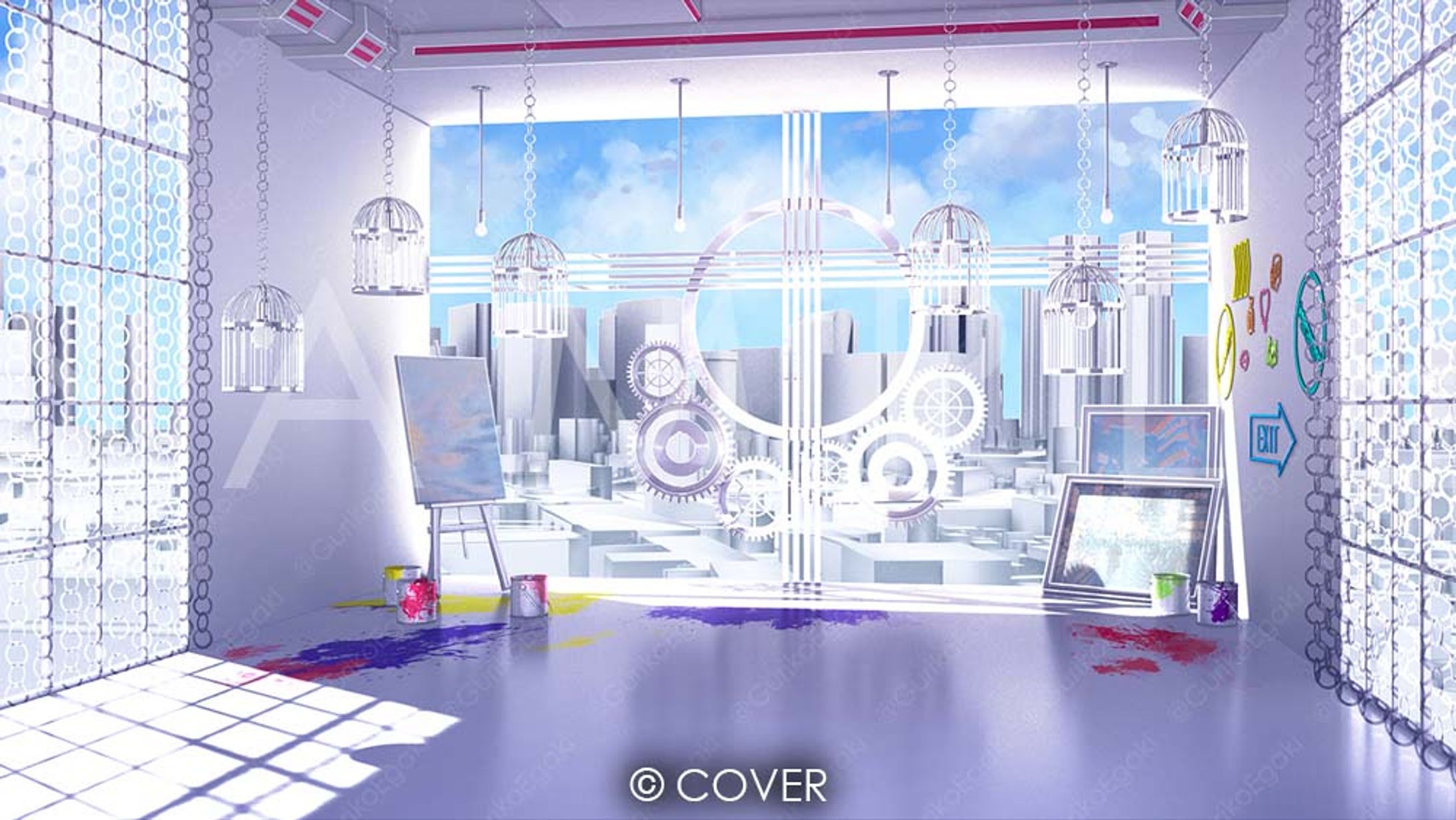 ホロライブ所属・AZKiさんの初配信（？）部屋-1