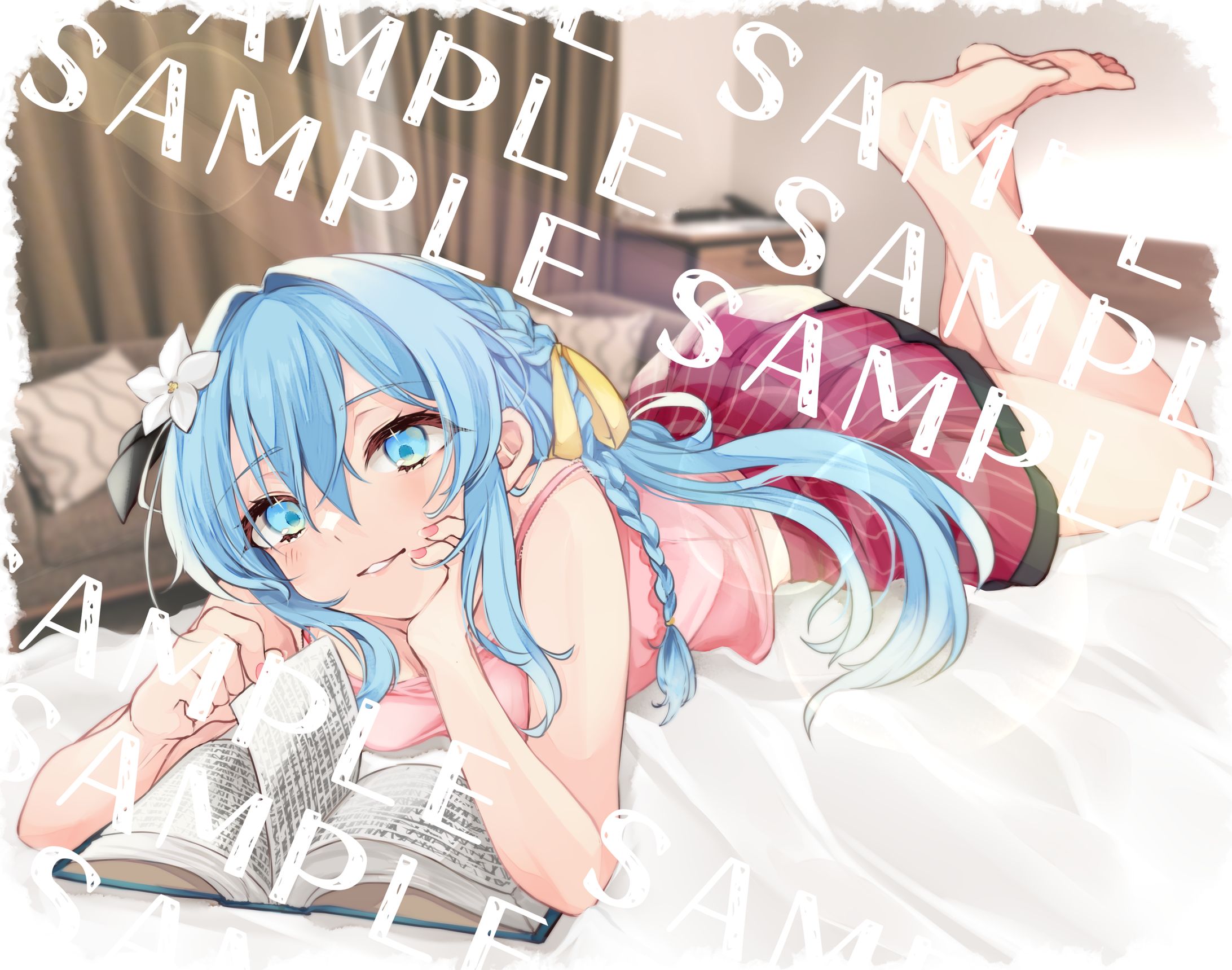 朗読配信サムネイル・立ち絵用イラスト【文月 茉莉さん】-1