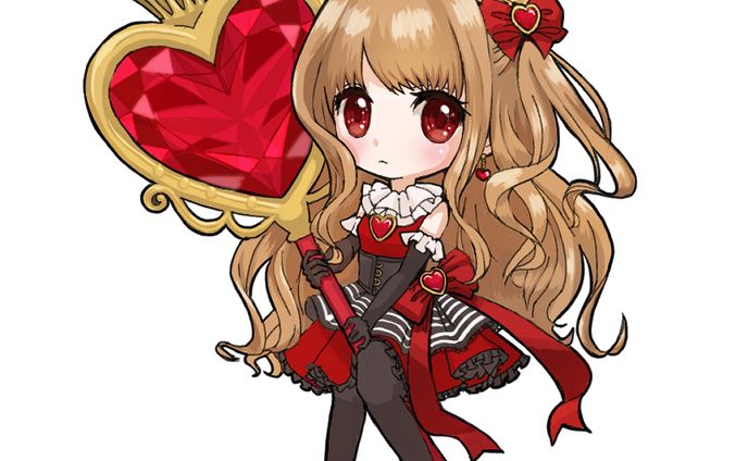 ハートの女の子