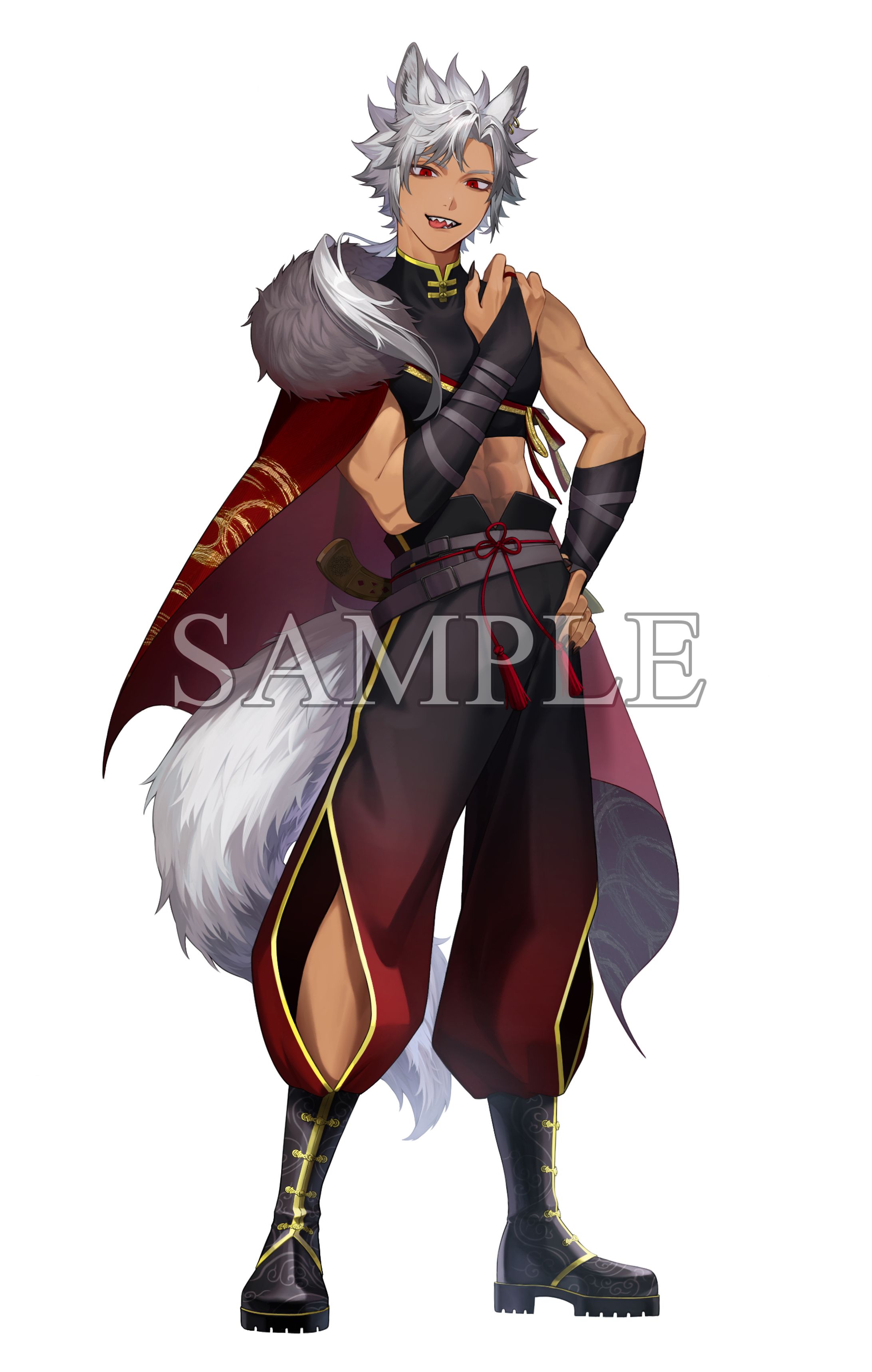 月咬狂狼様立ち絵-1