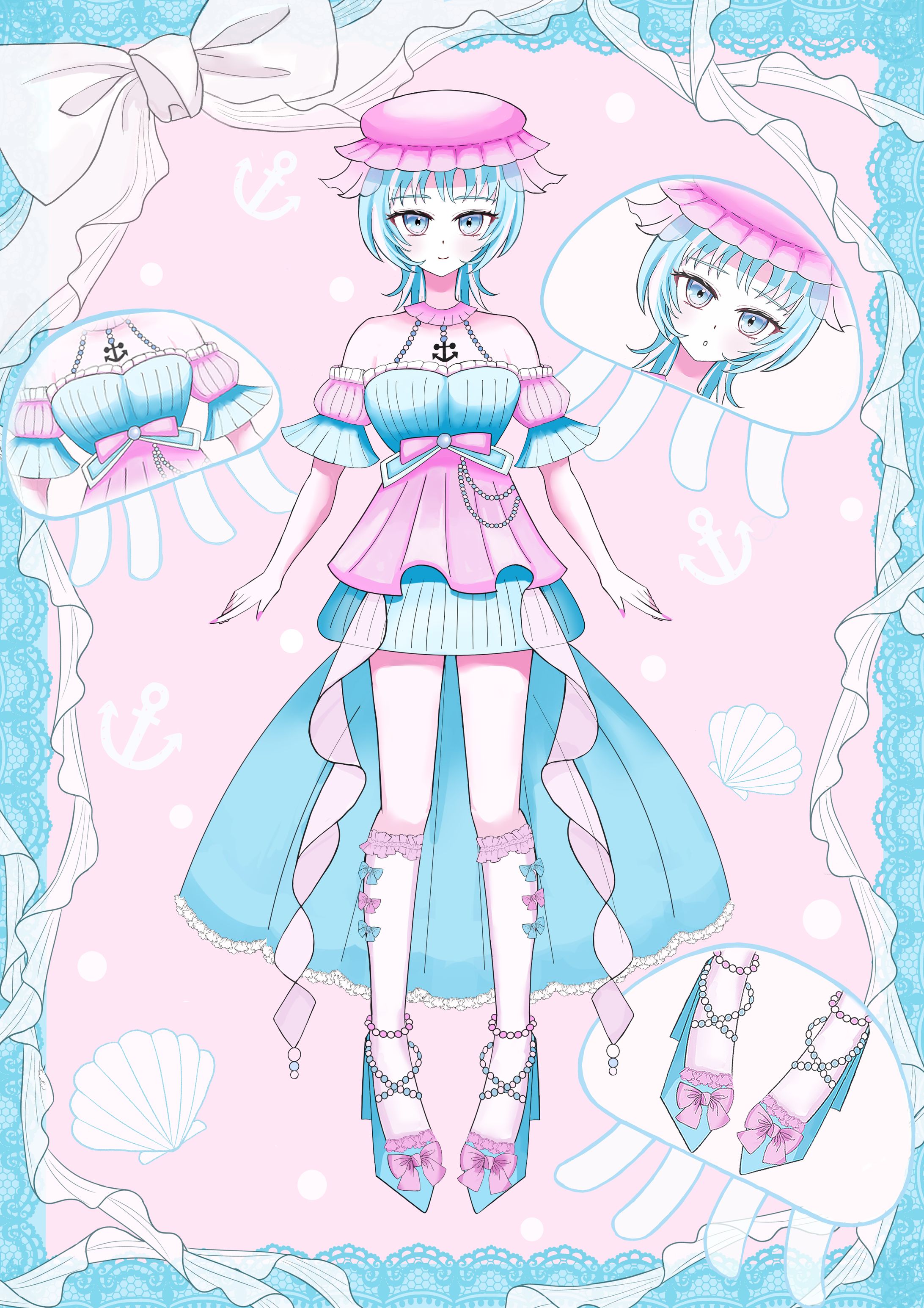 クラゲちゃん🪼Live2D立ち絵-1