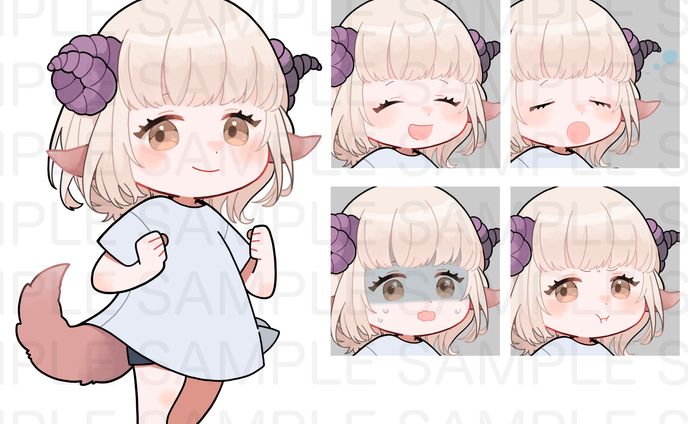 羊毛犬様_SDイラスト