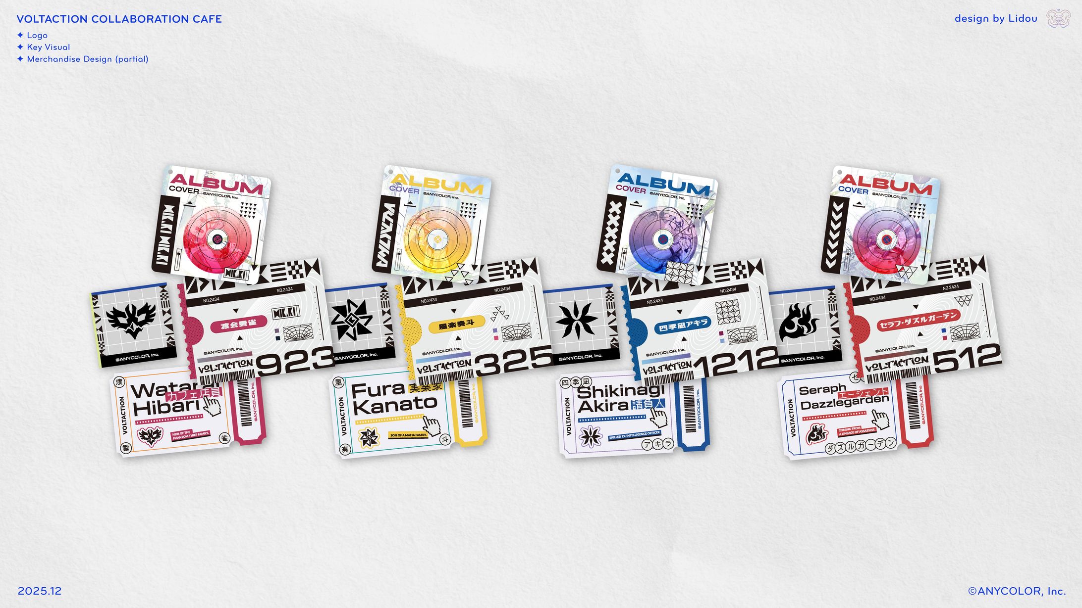 Merch ✦ 鑰匙圈與貼紙組｜VOLTACTION collaboration cafe-1