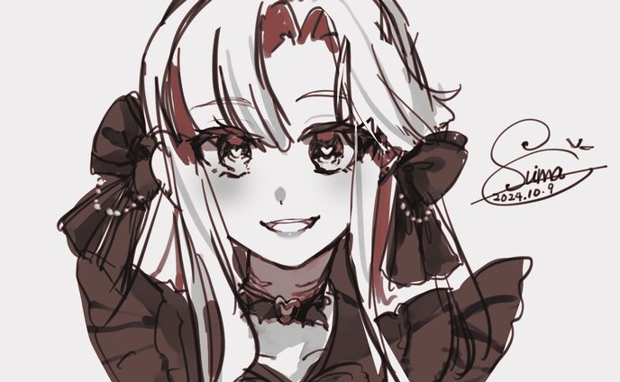 ラフ絵(モノクロラフ)