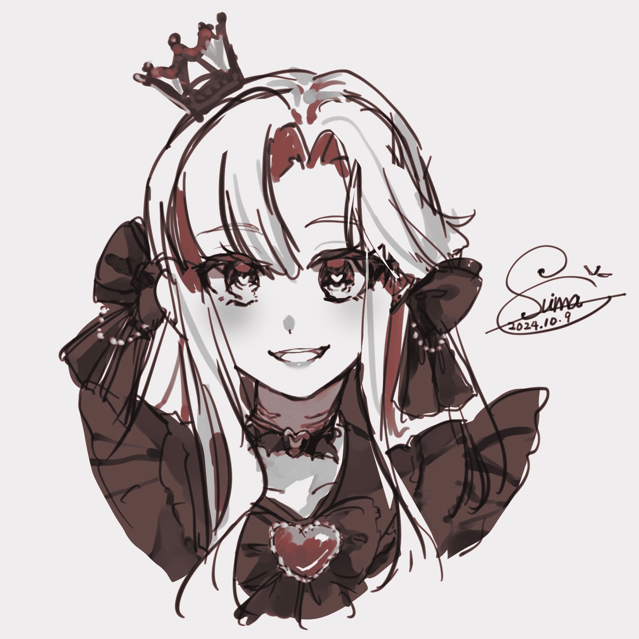 ラフ絵(モノクロラフ)-1