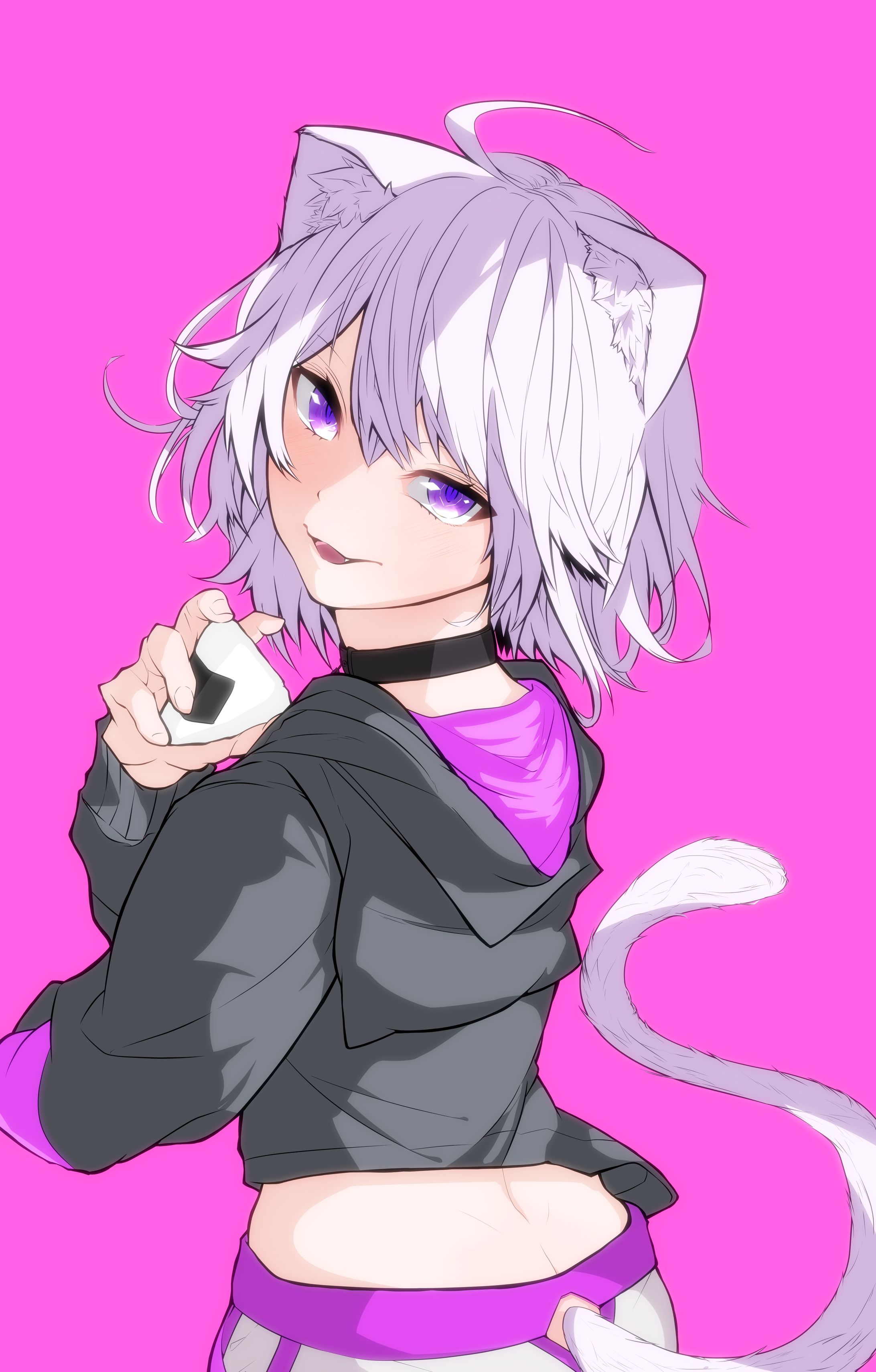おかゆ 手描き イラスト リクエスト リクエストイラスト】猫又おかゆ