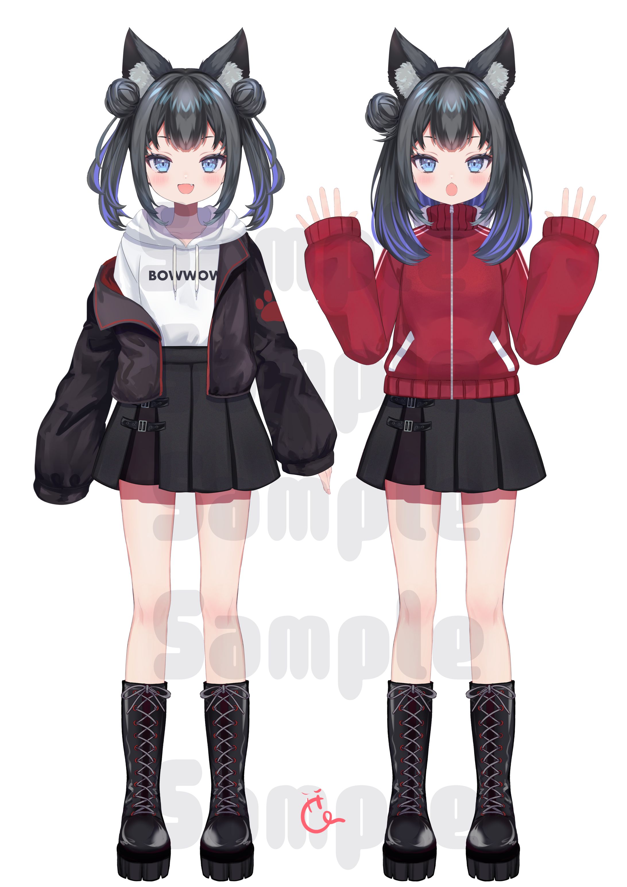 はらぺこいっぬ様 Live2d用立ち絵-1