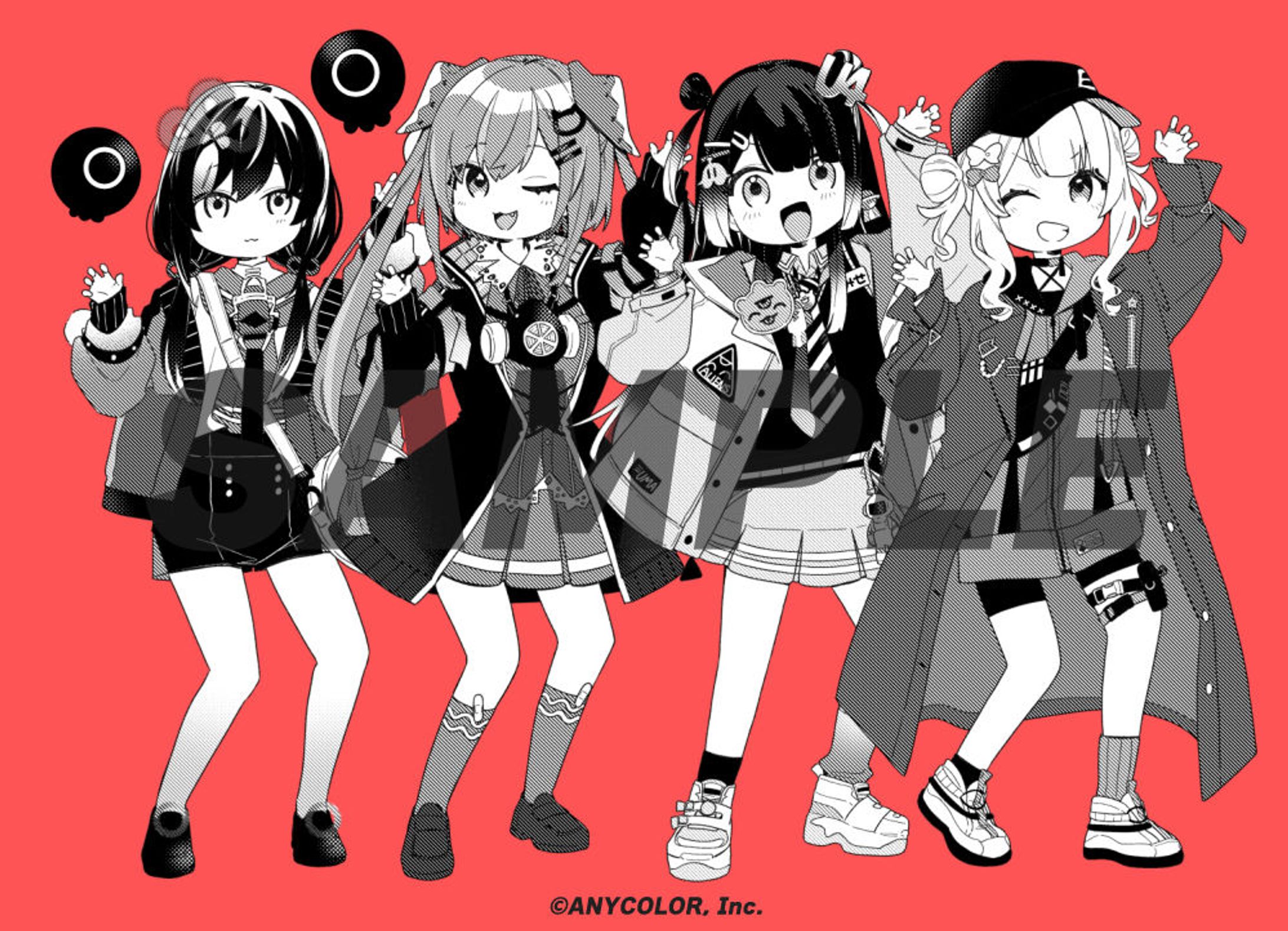 【歌ってみた用イラスト】先斗寧 様（あの8人）-1