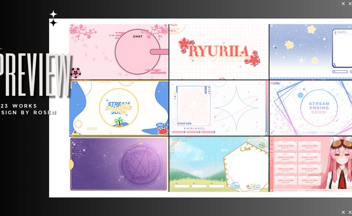Non-Animated Overlay Designs (2023)