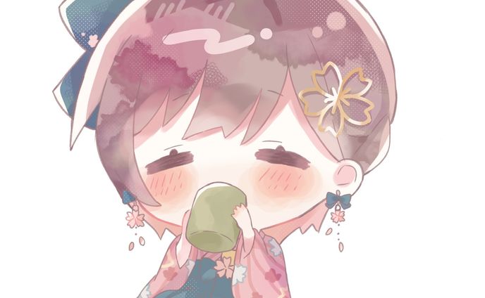 【お仕事】桜音のん様　ウェブポンコラボグッズSDイラスト８点