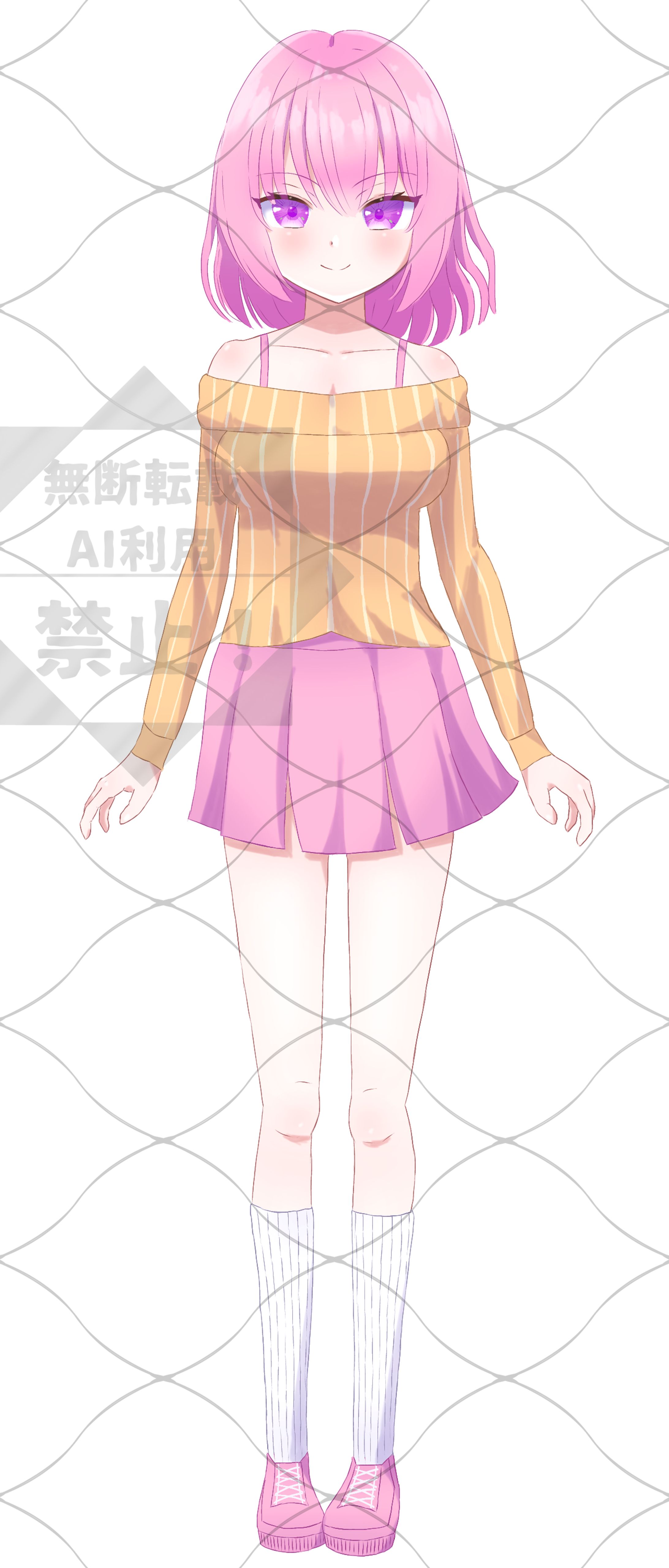 Suichan様　女性　等身イラスト-1