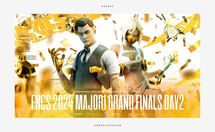 GRAPHIC DESIGN // FNCS 2024 Major1 - LYNX e-sports