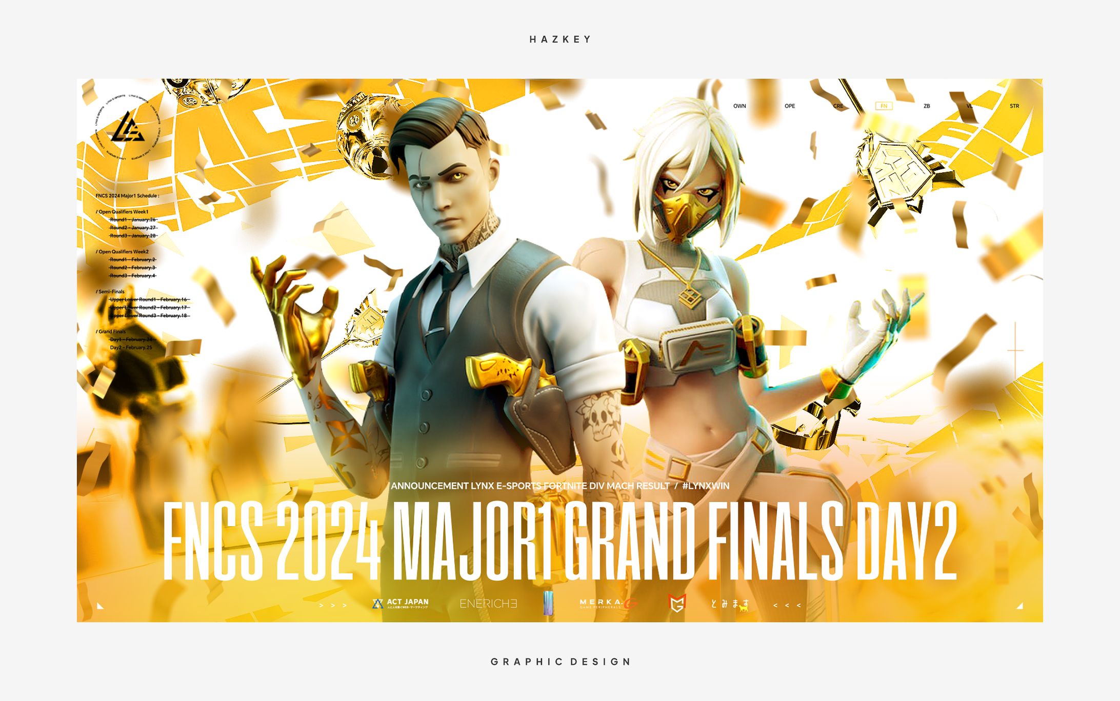 GRAPHIC DESIGN // FNCS 2024 Major1 - LYNX e-sports-1
