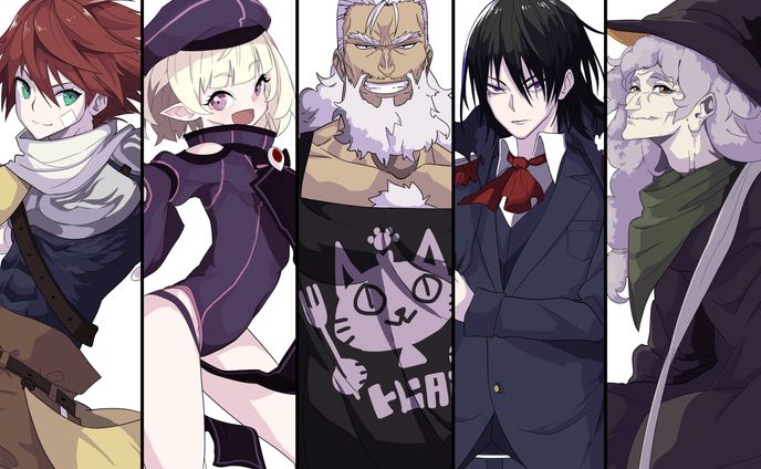 キャラ描き分け、表情差分