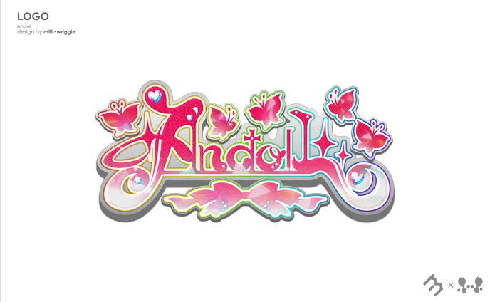 アイドルグループ『Andoll』ロゴ