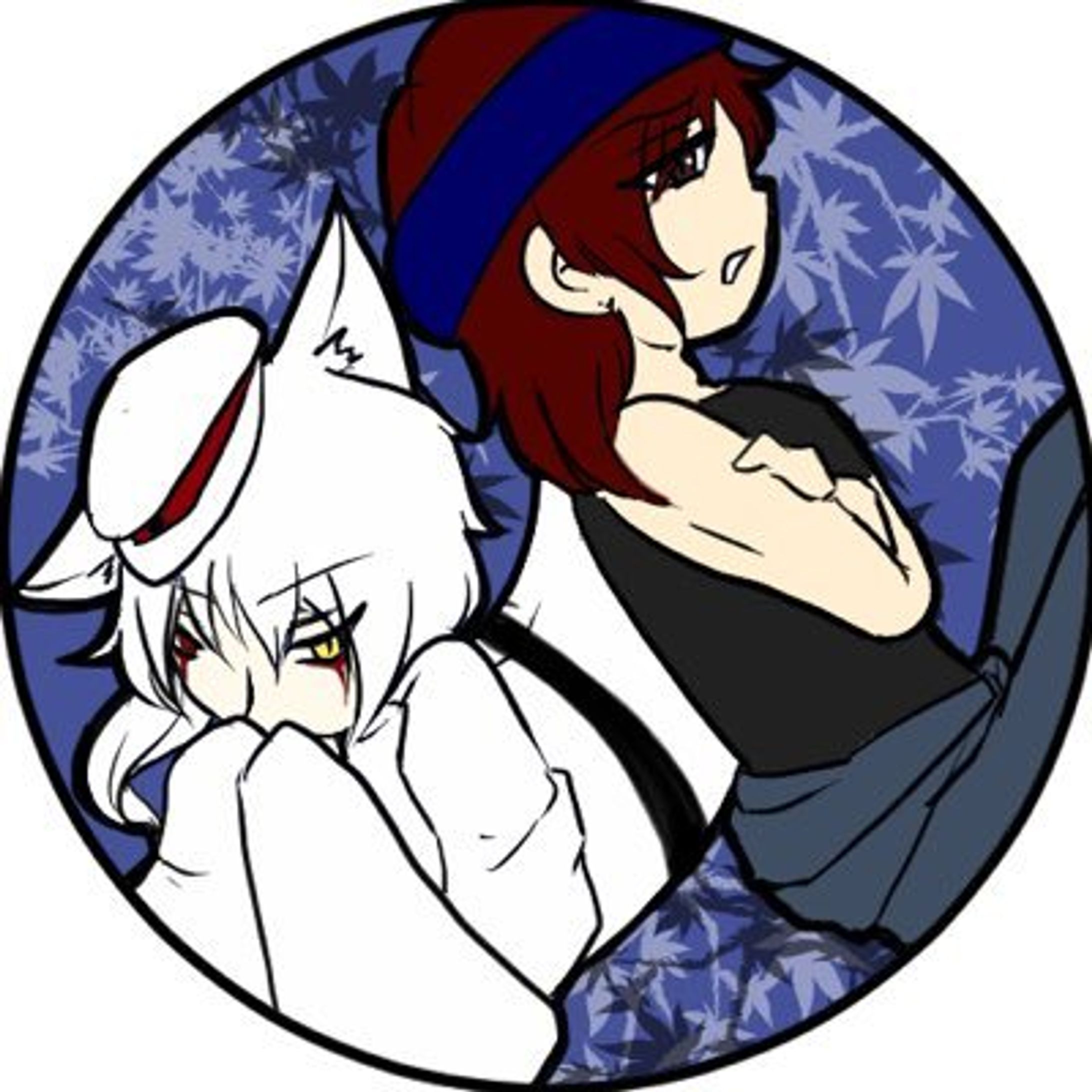 獣耳の男と赤毛の男　アイコン風-1