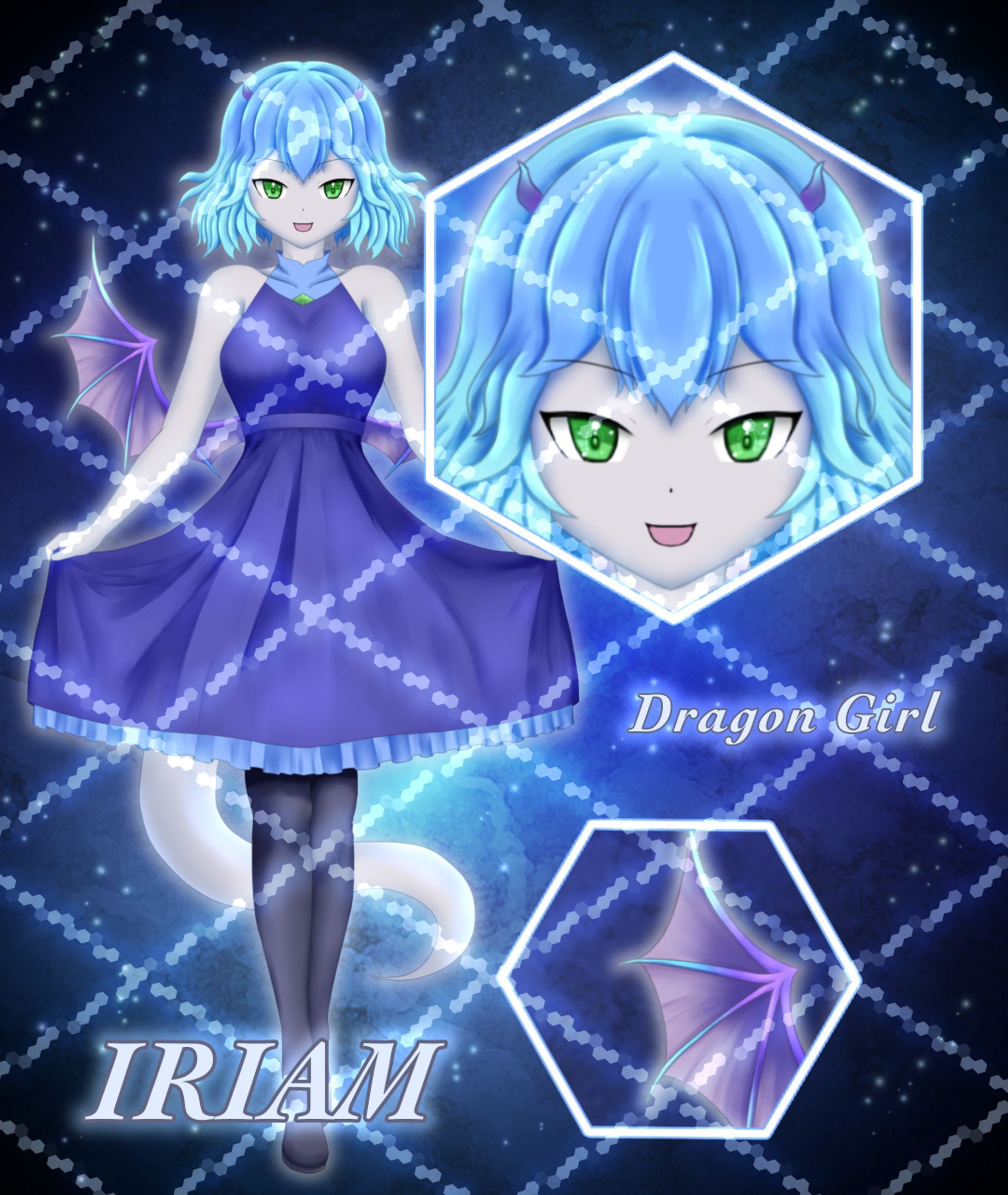 IRIAM立ち絵素材◆ドラゴン娘-1