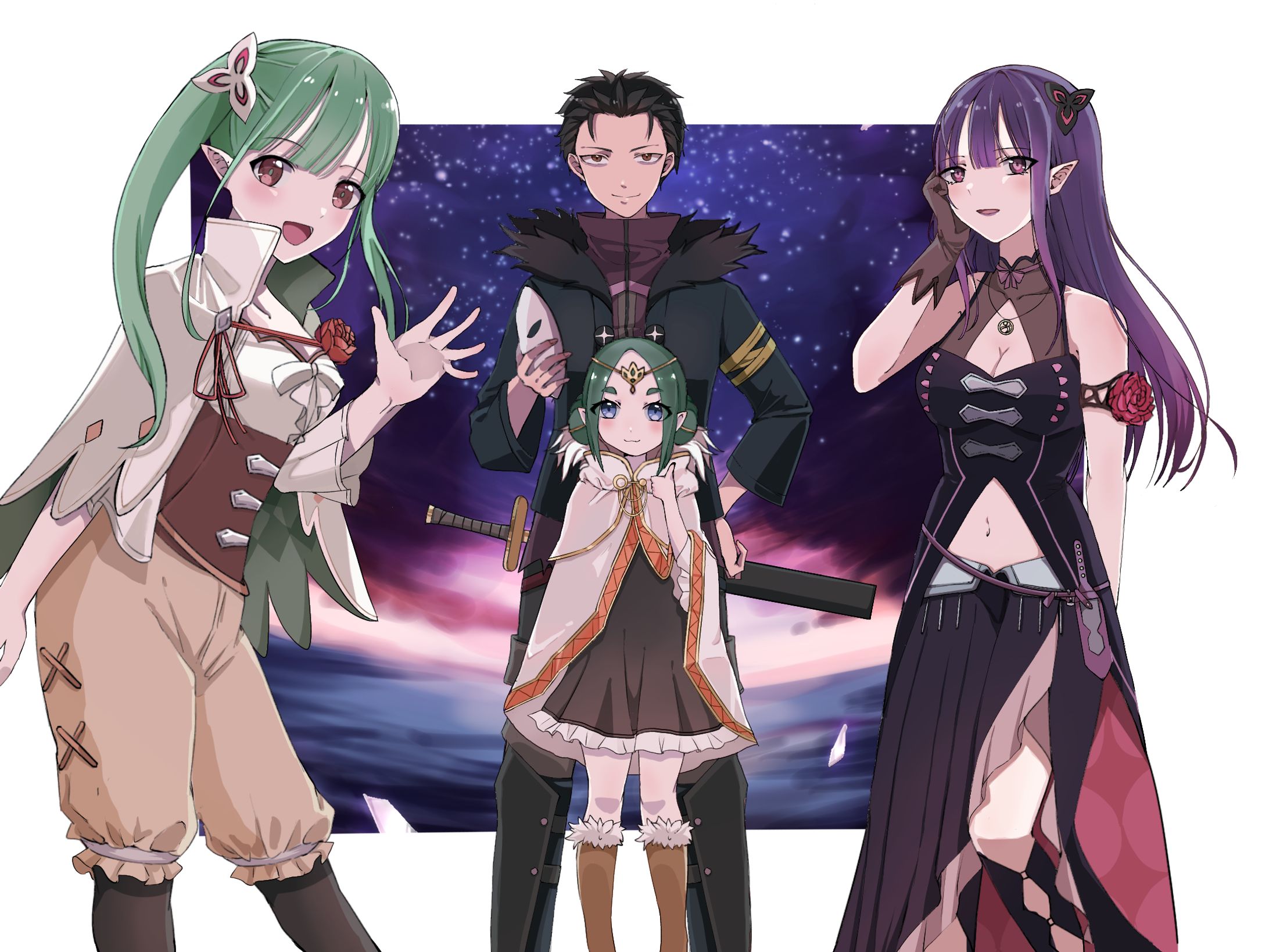 4人集合絵/リゼロス-1