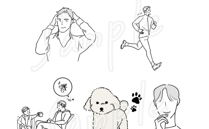 イラスト制作、カットイラスト