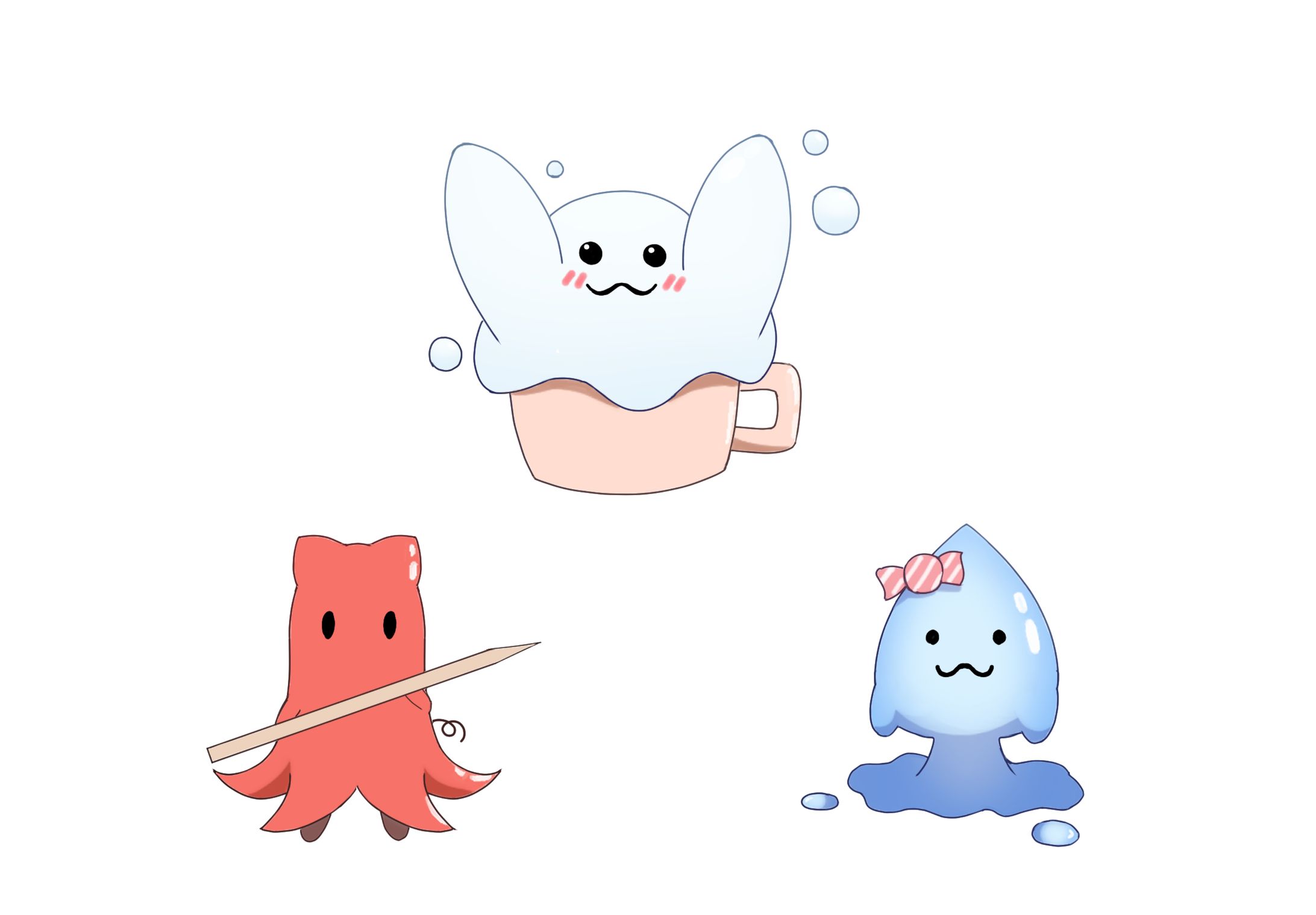 【オリジナル】マスコットキャラクターデザイン（食べ物・日用品モチーフ）-1