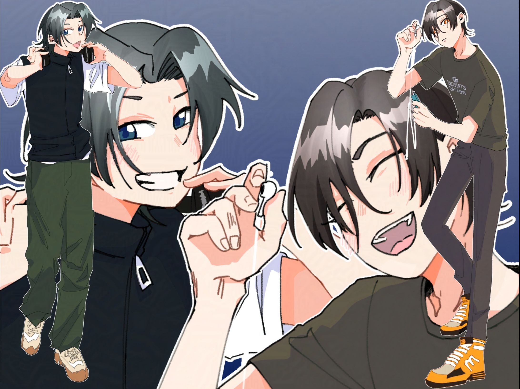 TRPG立ち絵(全身2PL+表情差分)-1