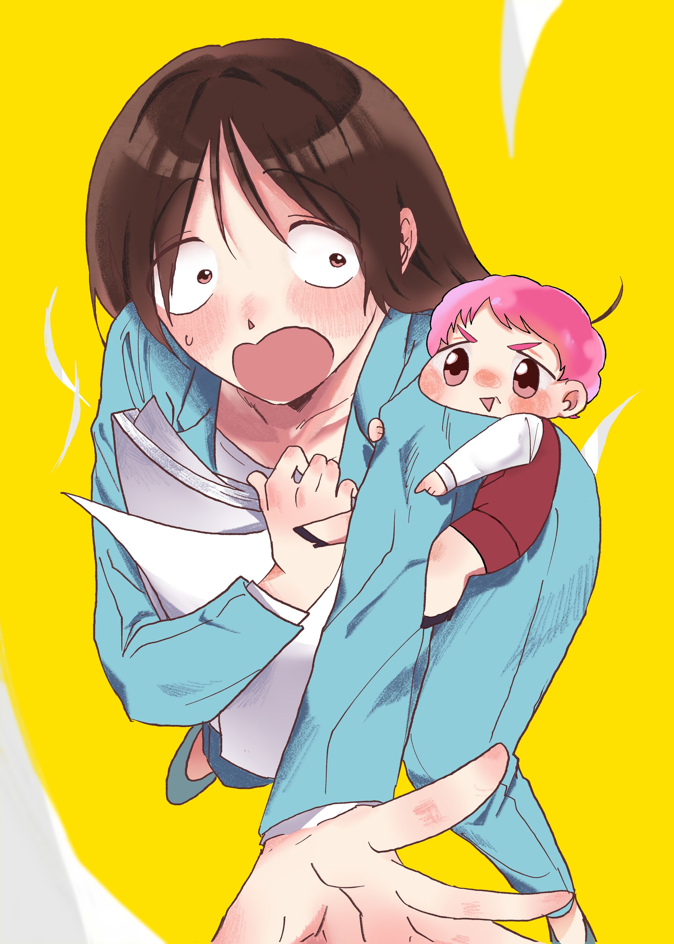 漫画雑誌小道具用表紙イラスト-1