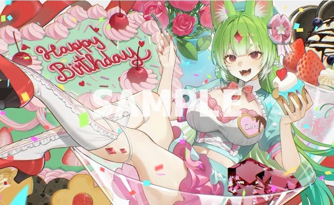 セラ・ルセリア バースデイ配信用イラスト