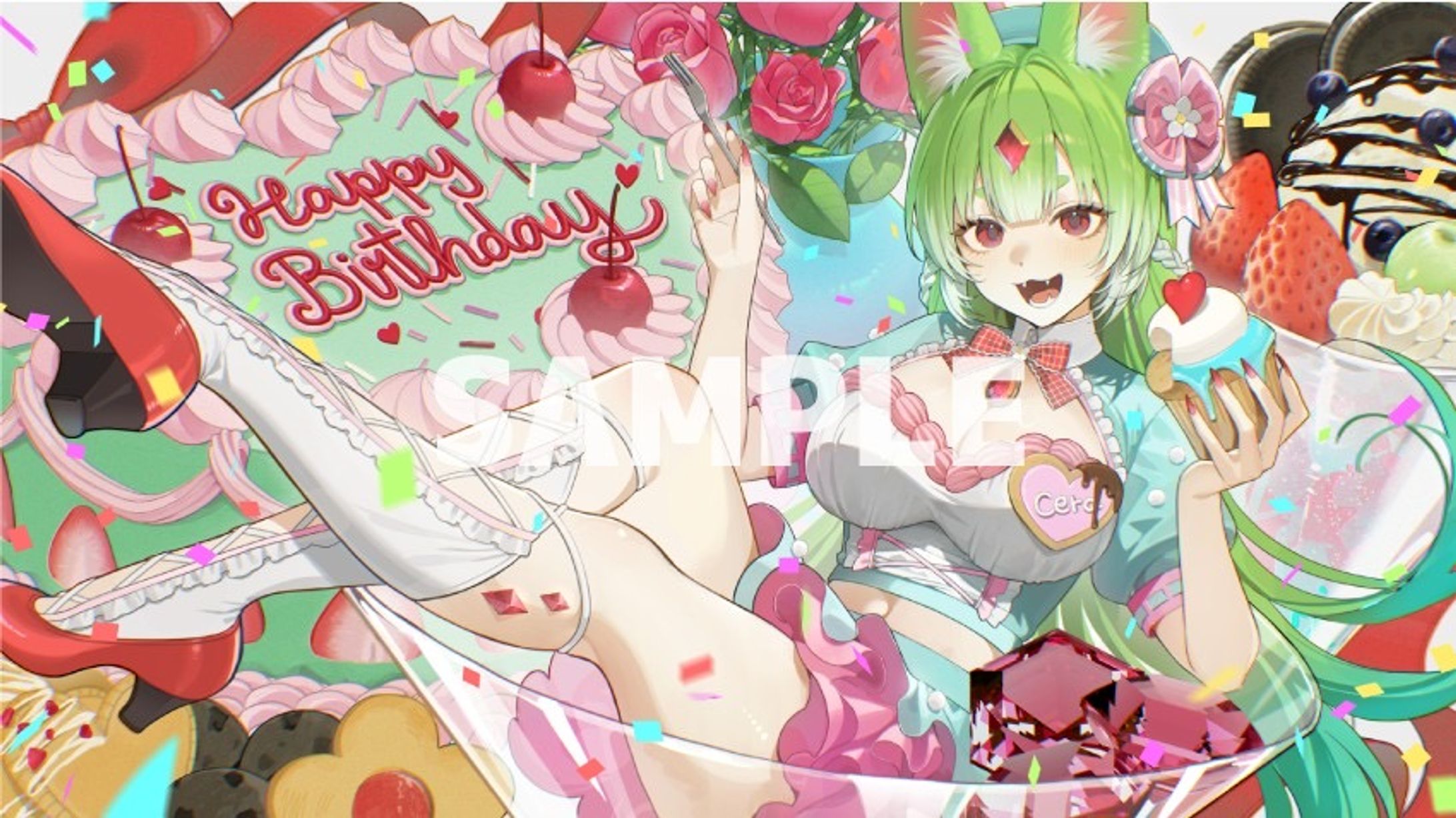 セラ・ルセリア バースデイ配信用イラスト-1