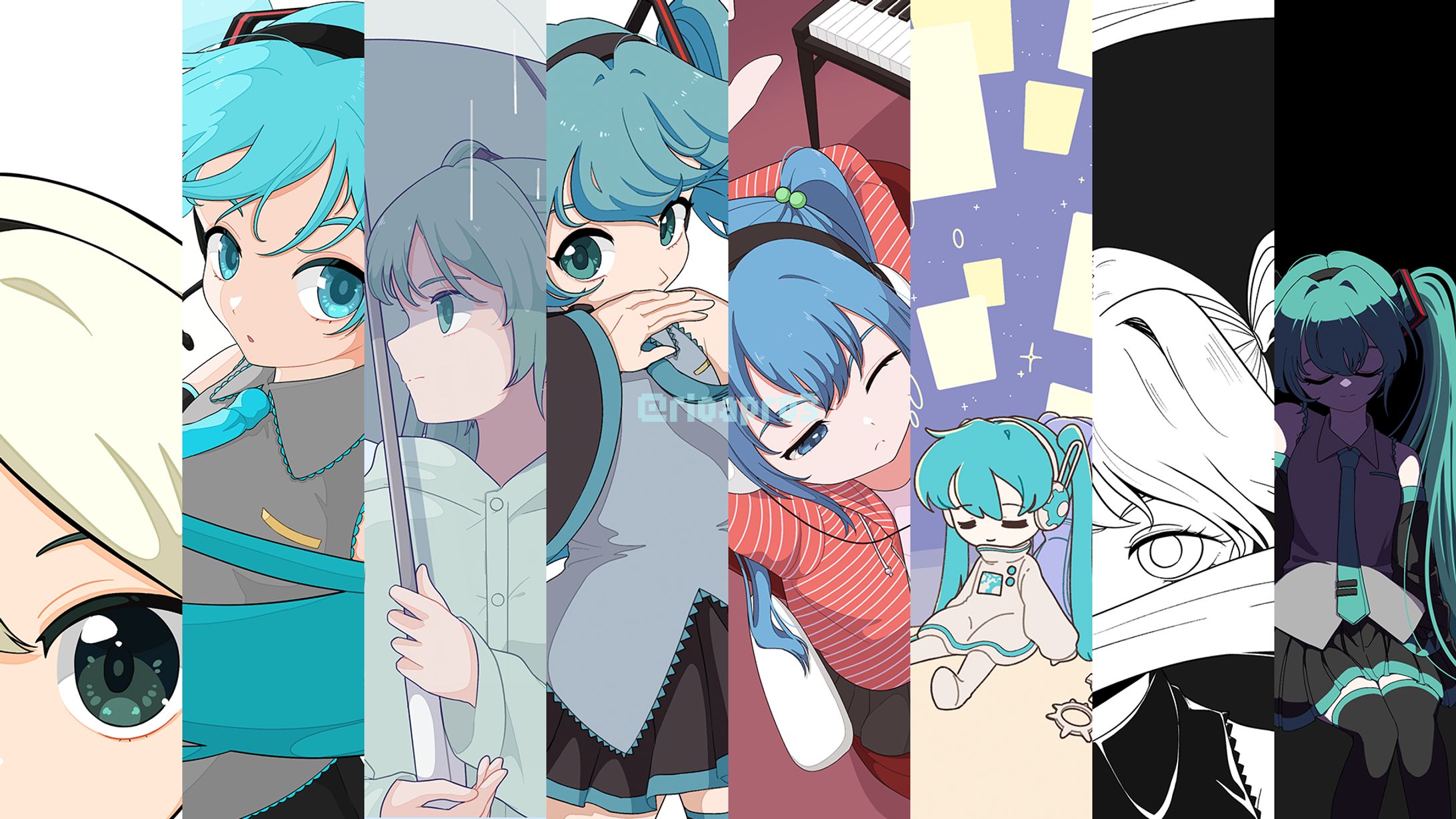 ボカロ楽曲ジャケットイラスト①-1