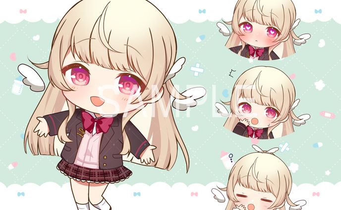 天使羽依様　SDイラスト