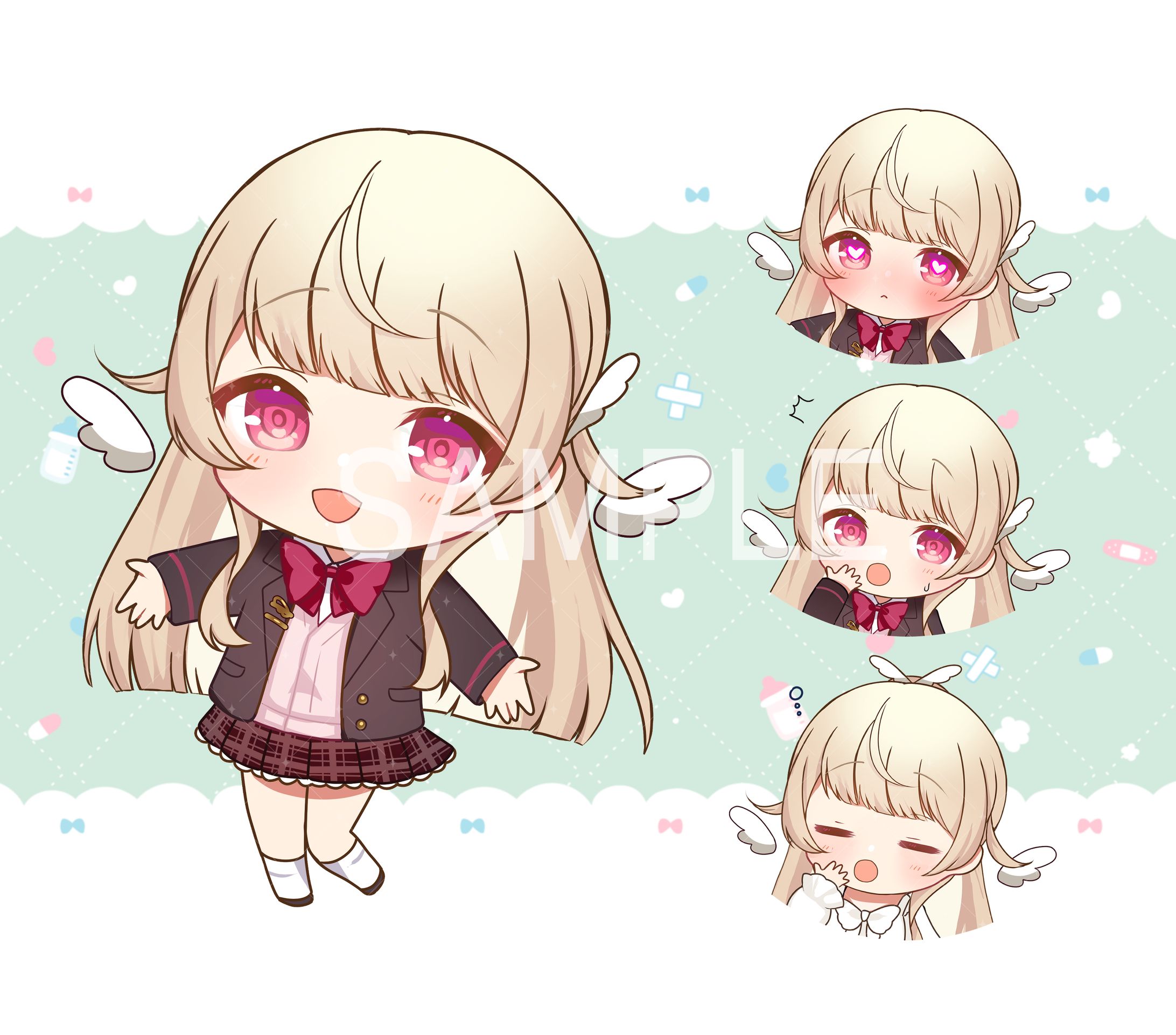 天使羽依様　SDイラスト-1