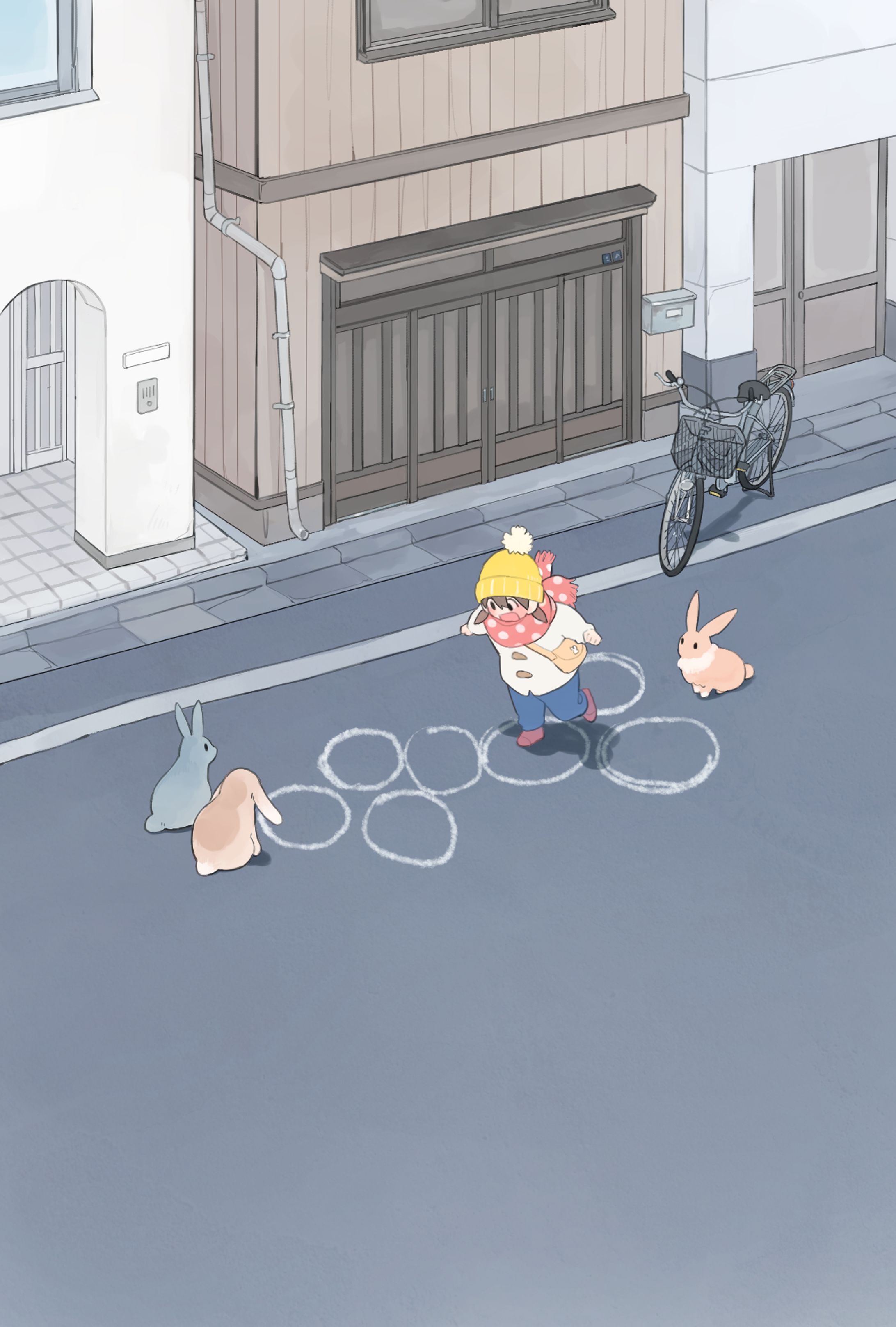 うさぎと女の子-1