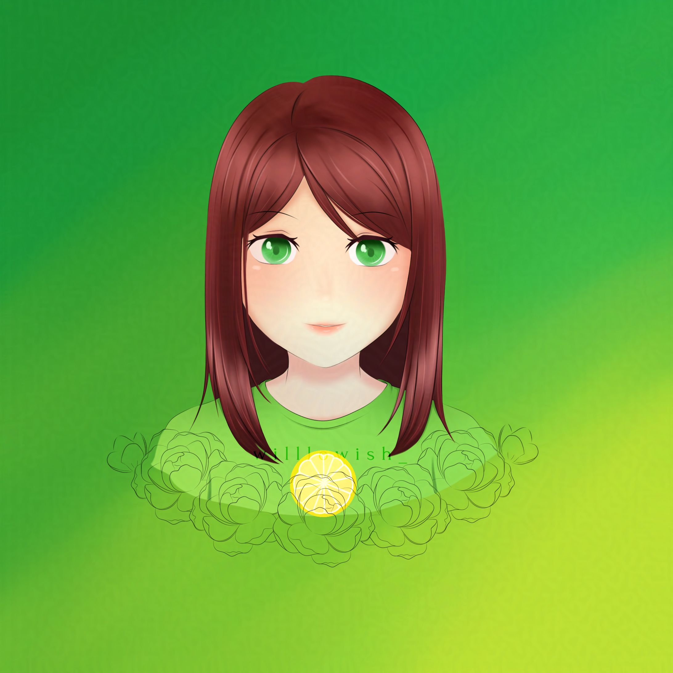 Bust up illustration -1