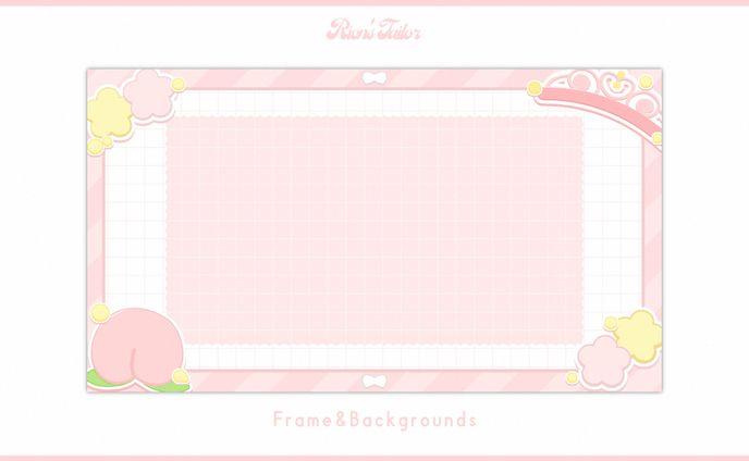 【依頼】桃井ひよ様 フレーム・背景