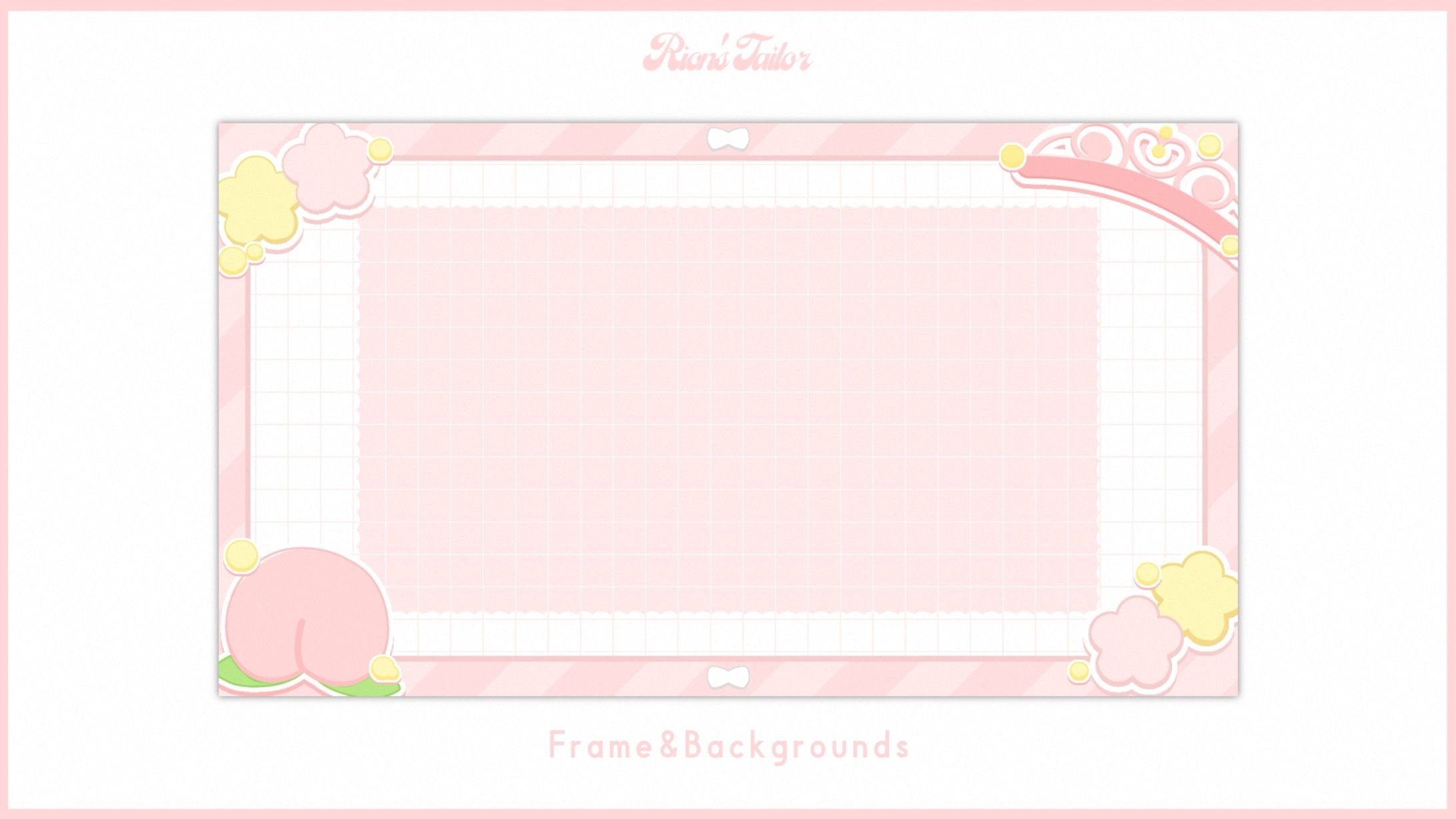 【依頼】桃井ひよ様 フレーム・背景-1