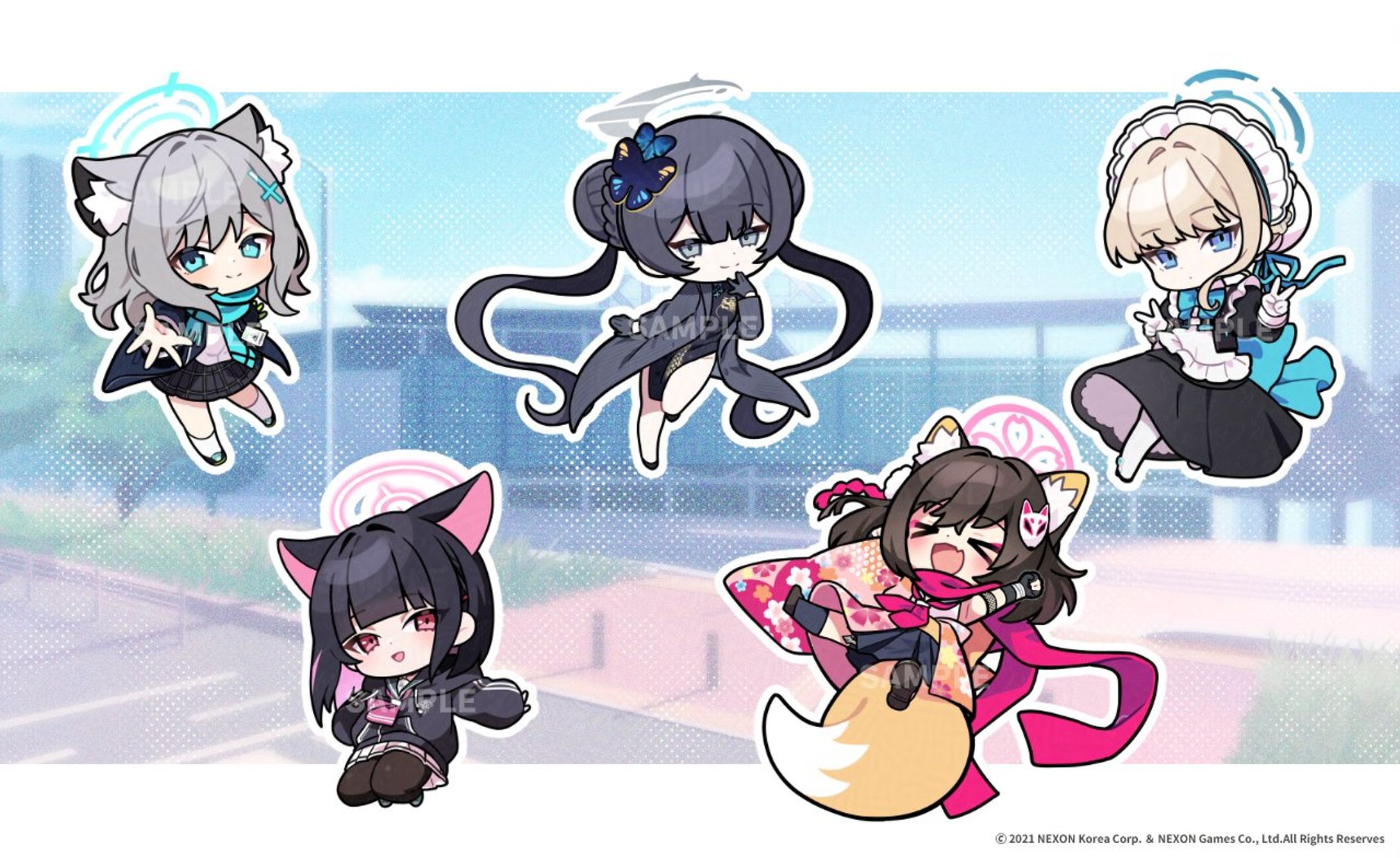 【グッズ】韓国版ブルアカ4周年イラスト-1