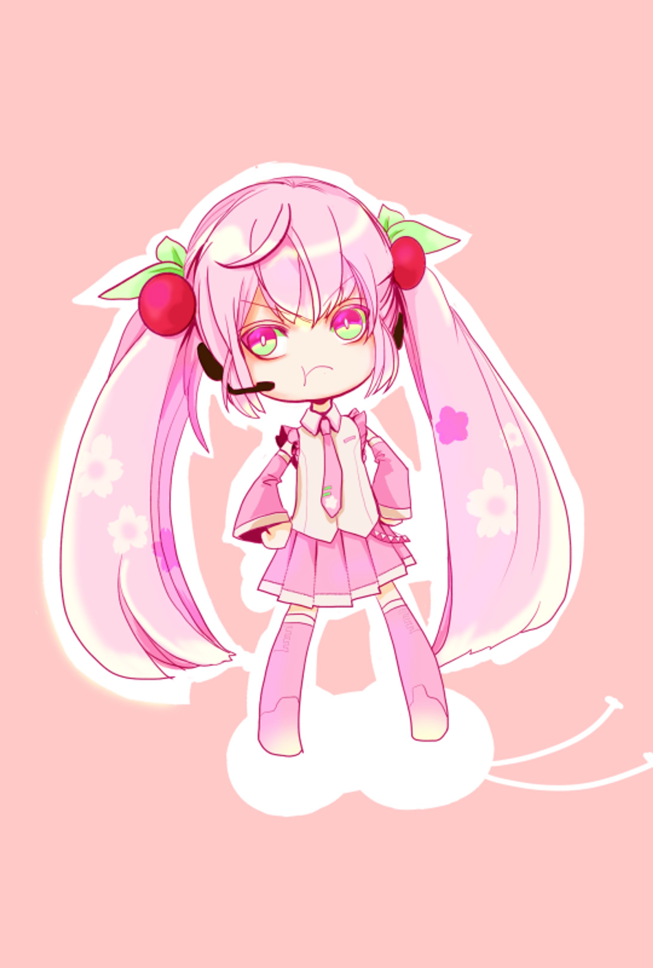 二次創作　桜ミク-1