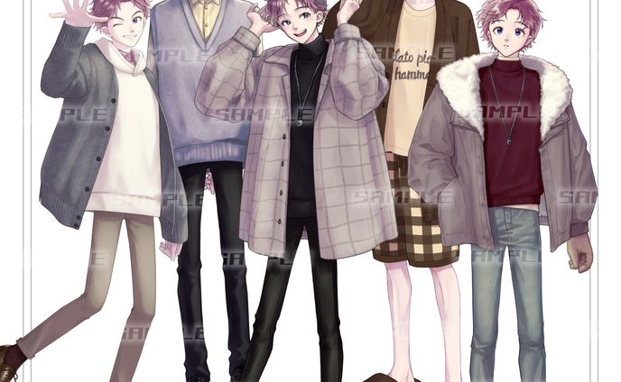 立ち絵デザイン／男性