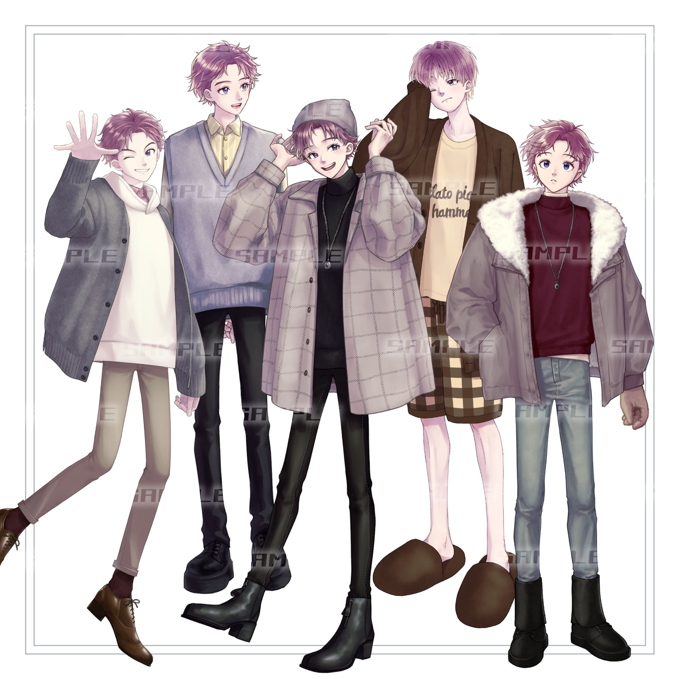 立ち絵デザイン／男性-1