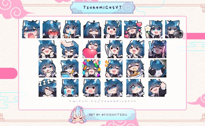 Emotes for TsunamiCatVT