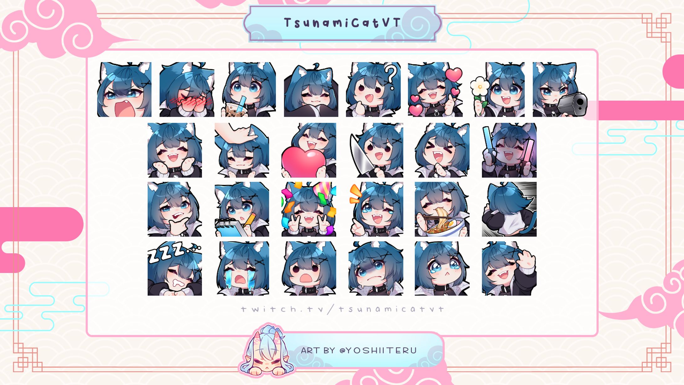 Emotes for TsunamiCatVT-1
