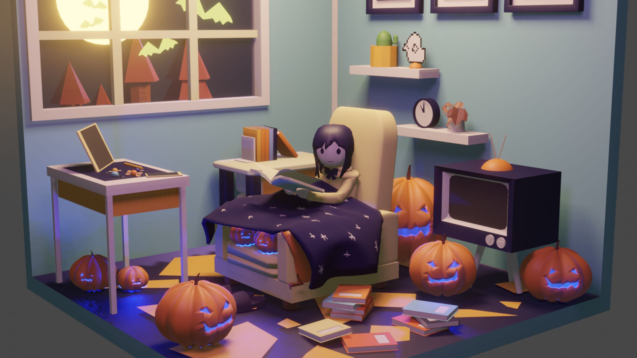 3DCG ハロウィンの夜-1