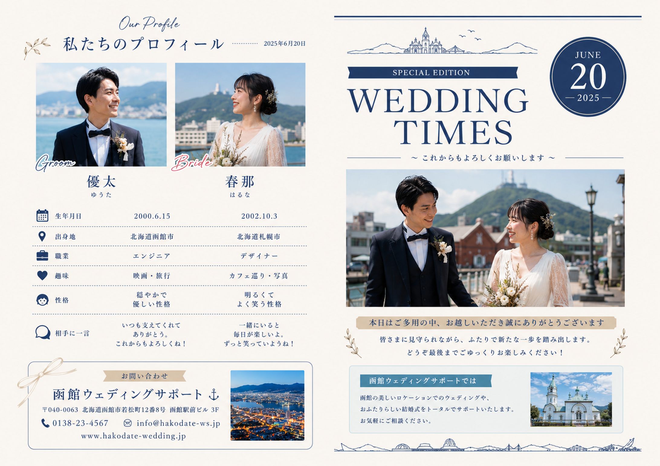 Wedding Times｜Wedding Profile Book Design-1